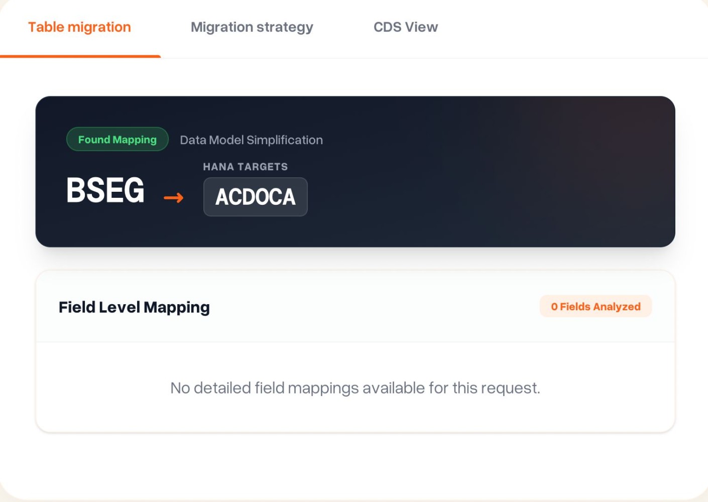 Structured mappings replace manual research. Table transformations are applied deterministically, not rediscovered per project.
